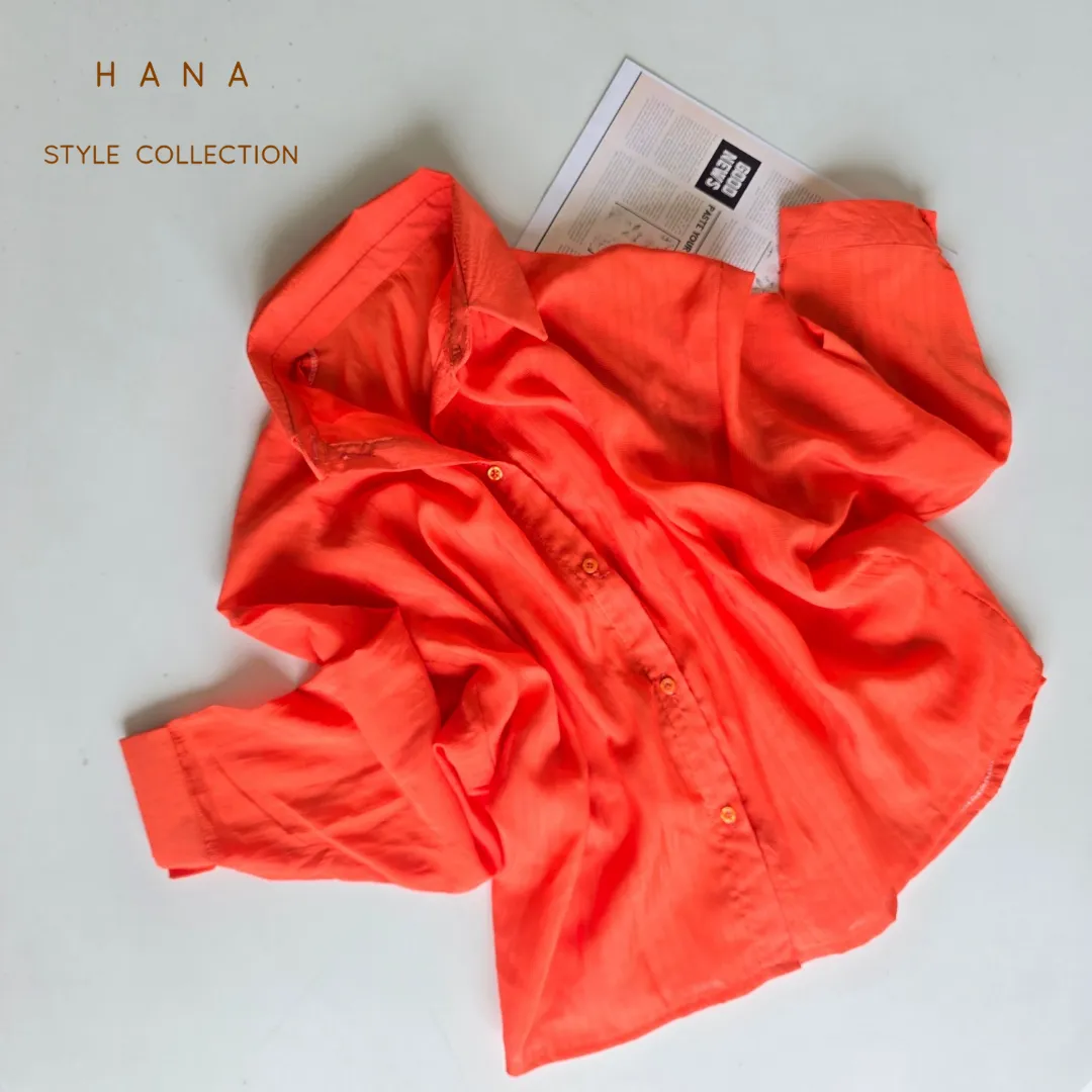 شومیز تابستانی نارنجی زنانه- لباس دخترانه