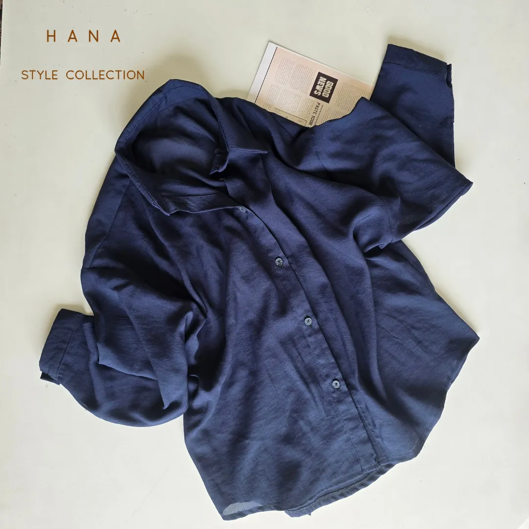 شومیز تابستانی سورمه ای زنانه- لباس دخترانه