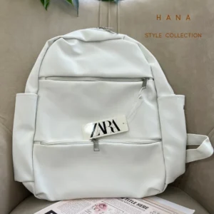 کوله پشتی زارا سفید- لباس دخترانه