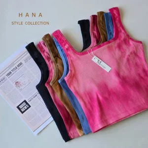 کراپ تاپ آبرنگی یقه خشتی کبریتی دخترانه مناسب استایل مینیمال- لباس زنانه