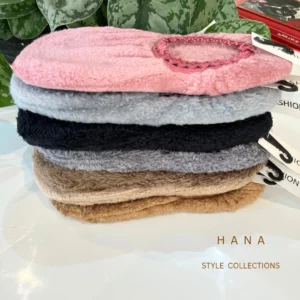 پاپوش پشمی زنانه رنگبندی متنوع و کاربردی، مناسب استایل پاییز و زمستان- لباس دخترانه