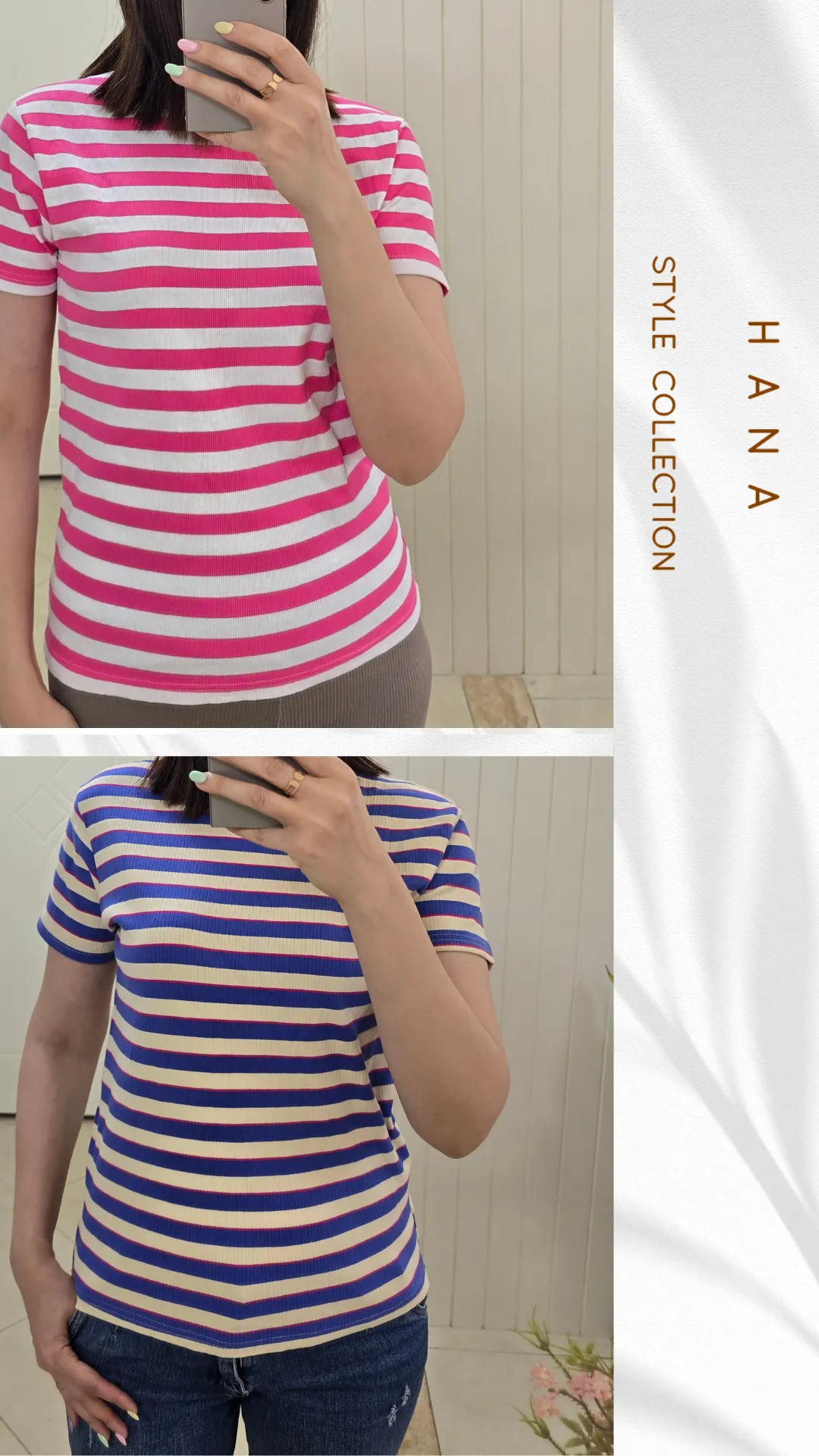 تنخور تیشرت کبریتی راه راه زنانه با استایل جذب- لباس دخترانه