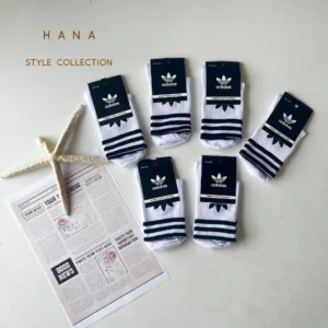 جوراب نیم ساق آدیداس سفید زنانه و مردانه برای باشگاه- لباس دخترانه