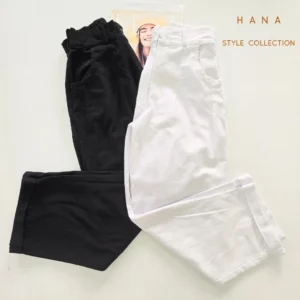 شلوار لینن زنانه در دو رنگ سفید و مشکی- لباس زنانه