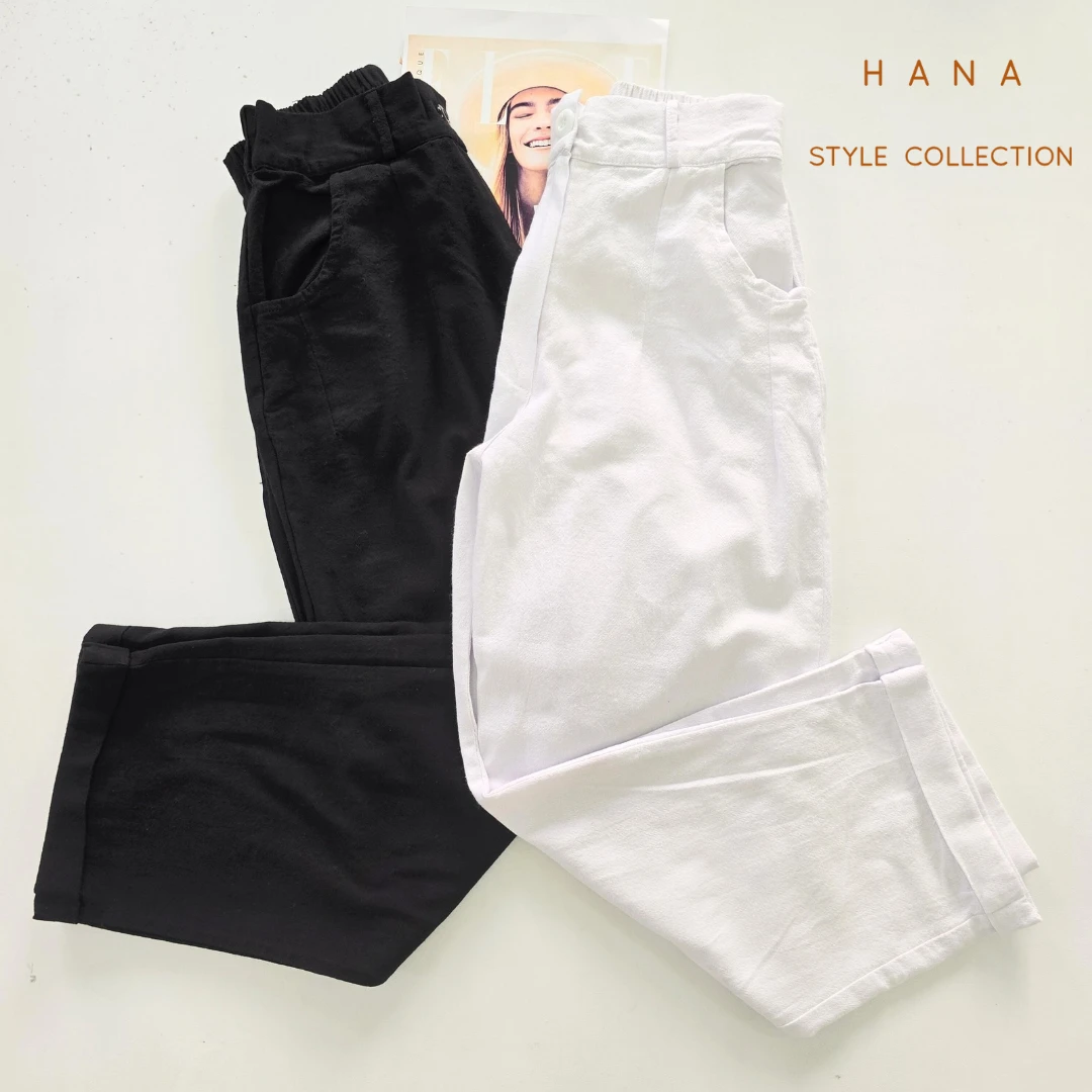 شلوار لینن زنانه در دو رنگ سفید و مشکی- لباس زنانه