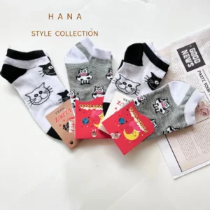 جوراب مچی بچگانه با طرح گربه- لباس بچه گانه