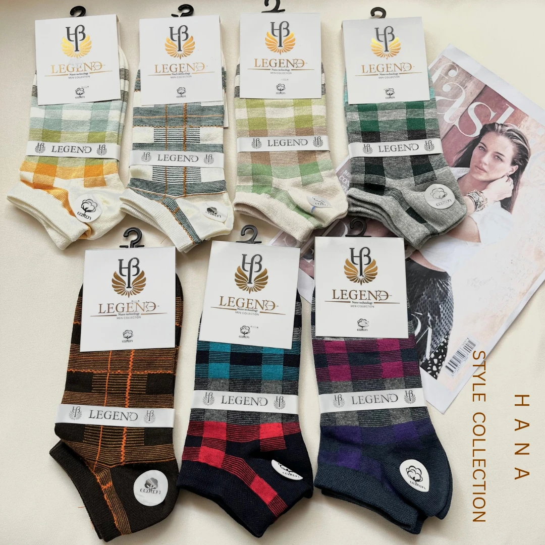 جوراب مچی مردانه طرح چهارخونه- لباس مردانه