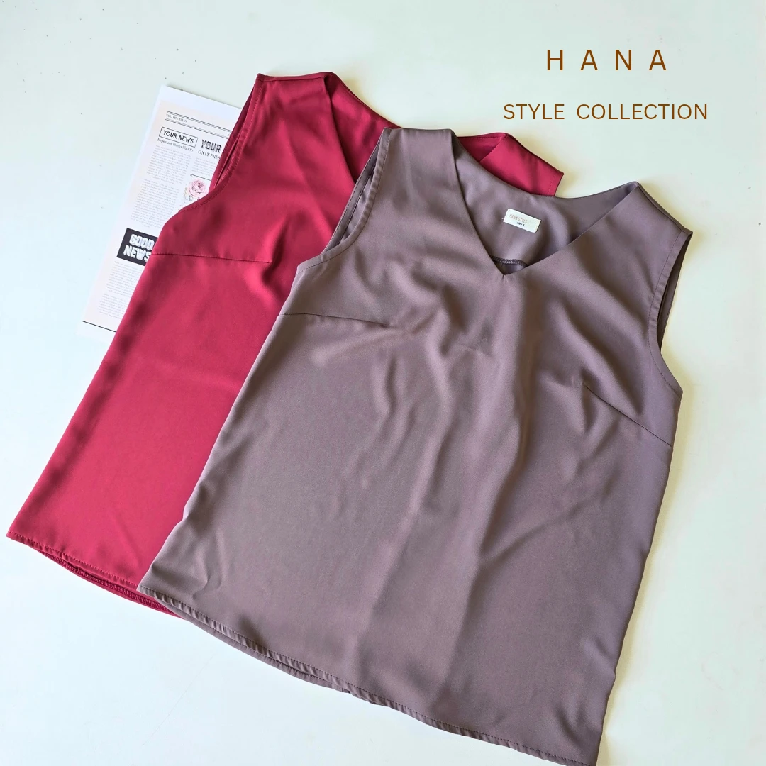 تاپ یقه هفت الیزه زنانه از برند هانا استایل در دو رنگ شابلوطی و موشی- لباس دخترانه