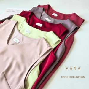 تاپ یقه هفت الیزه زنانه از برند هانا استایل با جزییات یقه- لباس دخترانه