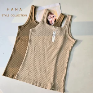 تاپ یقه خشتی کبریتی دخترانه در دو رنگ کرم و نسکافه ای- لباس دخترانه مینیمال