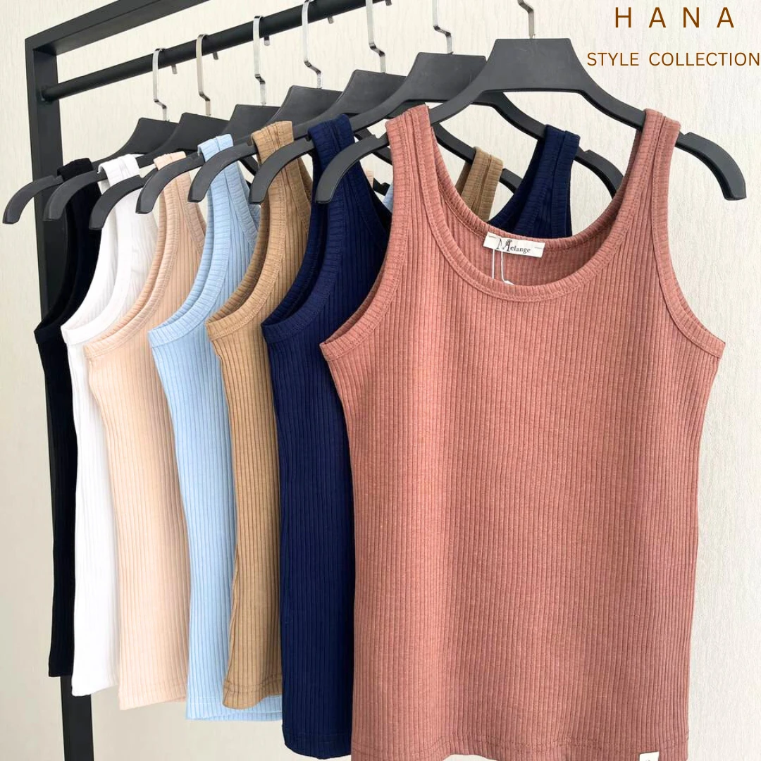 تاپ یقه گرد کبریتی زنانه با رنگبندی کلاسیک- لباس تابستانی