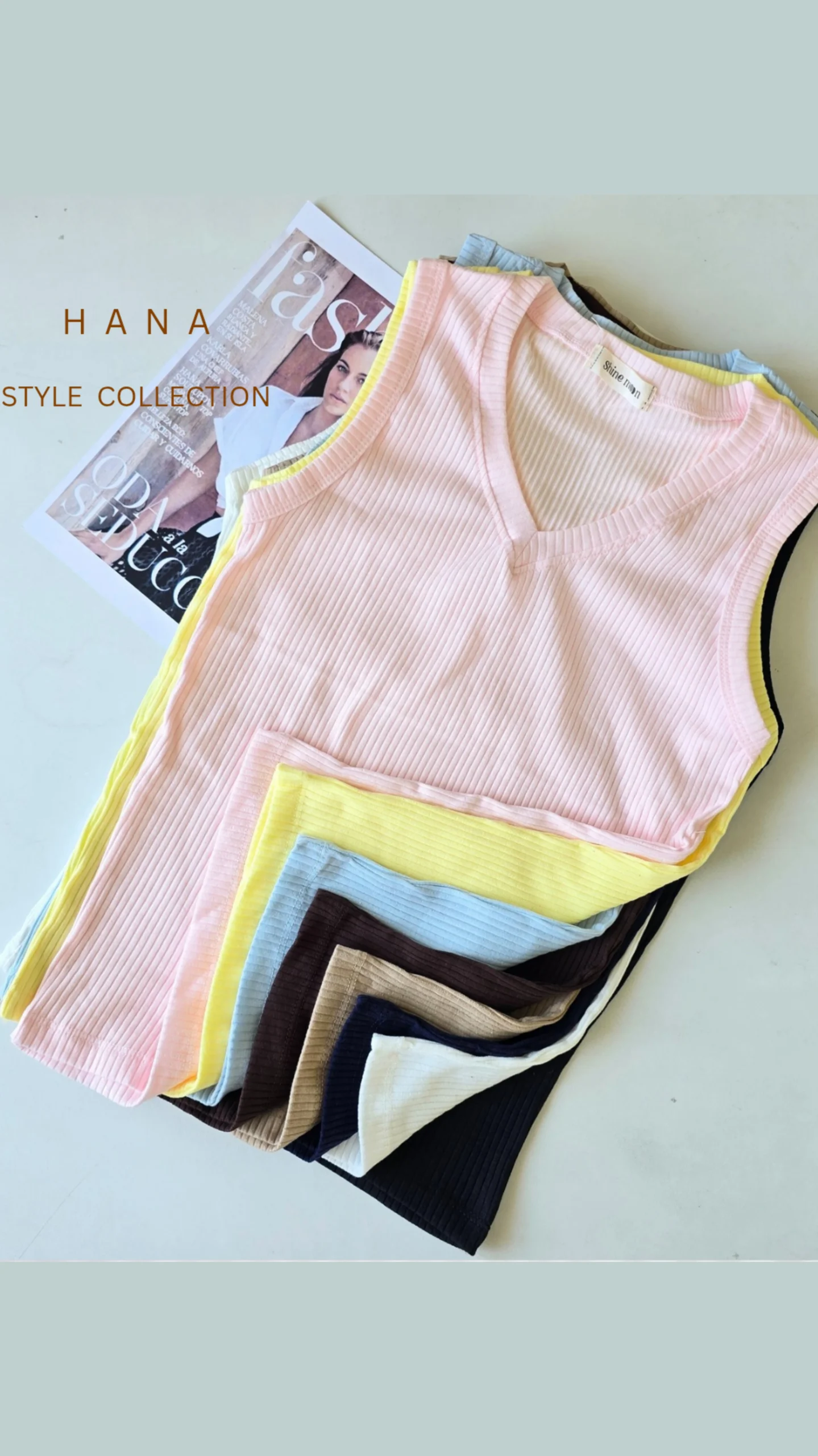 تاپ یقه هفت کبریتی دخترانه با جزییات رنگبندی مناسب استایل تابستان- لباس زنانه