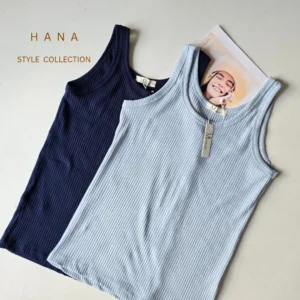 تاپ یقه گرد کبریتی زنانه در دو رنگ آبی آسمانی و سورمه ای- لباس دخترانه