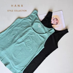 تاپ رکابی راحتی سوپرپنبه زنانه در دو رنگ سبز و مشکی- لباس دخترانه