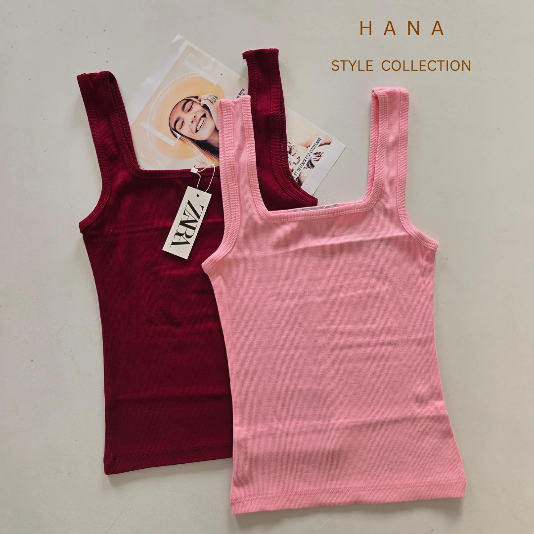 تاپ یقه خشتی کبریتی دخترانه زارا در دو رن صورتی و زرشکی- لباس زنانه