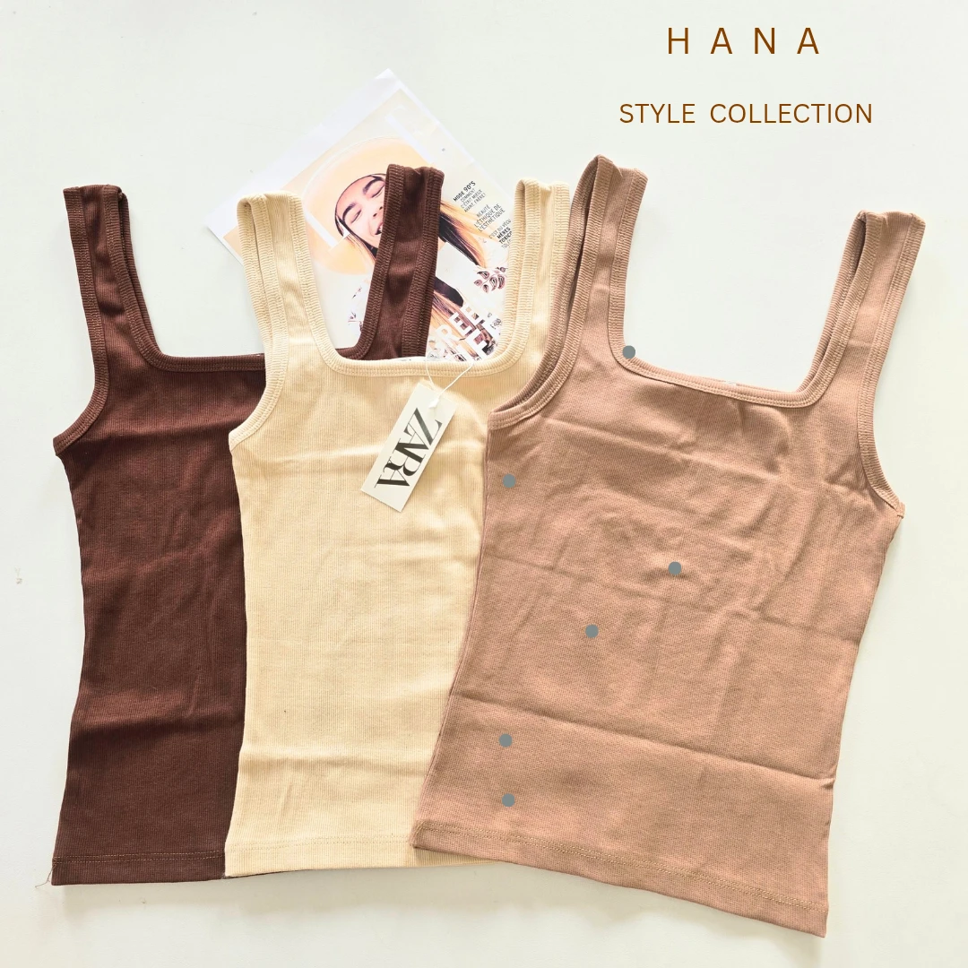 تاپ یقه خشتی کبریتی دخترانه زارا در سه رنگ نسکافه ای، کرم و قهوه ای- لباس زنانه