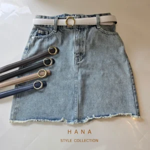 تنخور کمربند تسمه 2.5 سانت سگک فلزی گرد- لباس زنانه