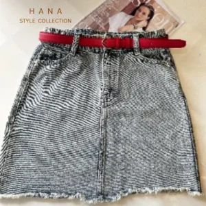 تنخور کمربند دوردوخت 2.5 سانت زبانه دار سرخابی زنانه مناسب استایل روزمره- لباس دخترانه