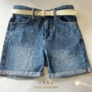 تنخور کمربند دوردوخت 2.5 سانت زبانه دار کرم زنانه مناسب استایل روزمره- لباس دخترانه شیک