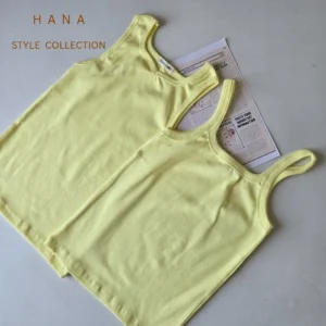 تاپ بندی و تاپ یقه دلبری زرد کره ای دخترانه- لباس زنانه