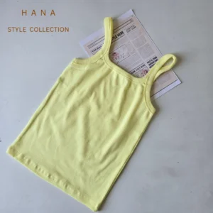 تاپ بندی کبریتی زرد کره ای دخترانه- لباس زنانه شیک