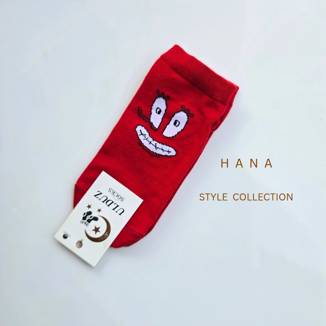 جوراب مچی فانتزی دخترانه قرمز- لباس زنانه