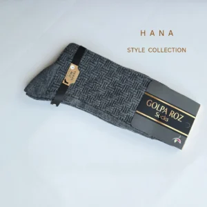 جوراب طوسی ملانژ ساق بلند نخ پنبه مردانه طرح چهارخونه- لباس مردانه