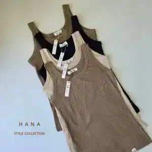 تاپ رکابی کبریتی زنانه مناسب استایل روزمره- لباس دخترانه