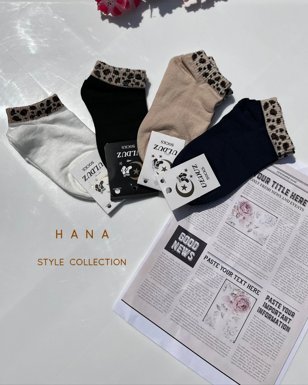 جوراب مچی لبه پلنگی