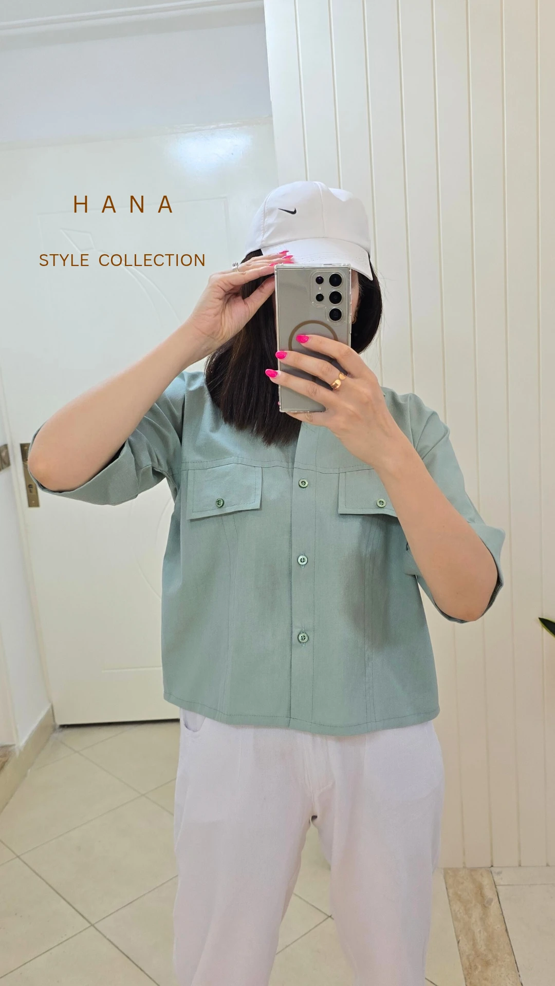 تنخور شومیز باکسی سبز لینن زنانه مناسب استایل مینیمال- لباس زنانه