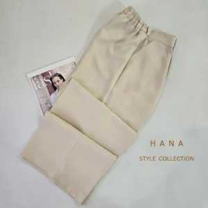 شلوار بگ مازراتی کرم زنانه مناسب استایل های رسمی و شیک- لباس دخترانه مینیمال