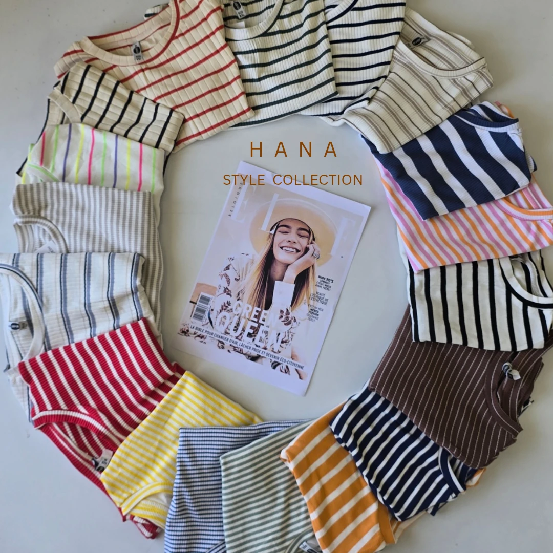 تیشرت کراپ راه راه