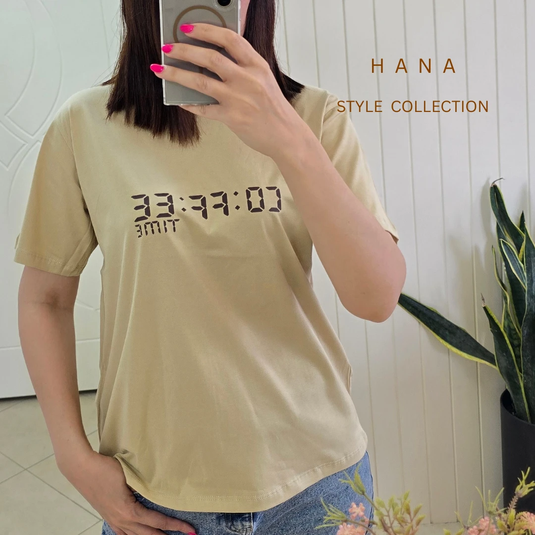 تنخور تیشرت کرم سوپرپنبه دخترانه با طرح چاپی coffee مناسب استایل روزمره- لباس زنانه