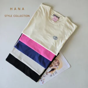 تیشرت سوپرپنبه زنانه با طرح شکوفه مناسب استایل راحتی- لباس دخترانه شیک