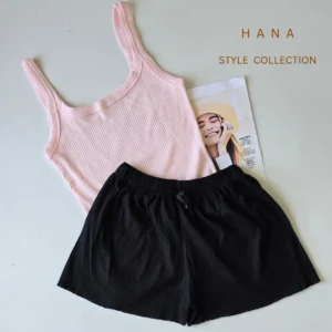 شلوارک راحتی کبریتی زنانه رنگ مشکی- لباس راحتی