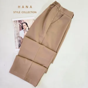 شلوار بگ مازراتی نسکافه ای دخترانه مناسب استایل های رسمی و شیک- لباس زنانه شیک