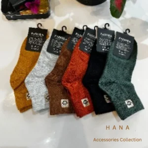 جوراب سوپرنخ نیم ساق دخترانه و پسرانه طرح لبخند- لباس زنانه