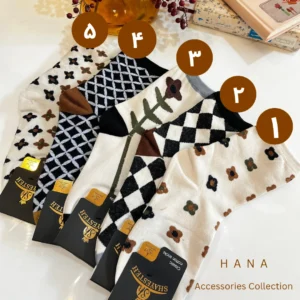 جوراب ساقدار طرح دار دخترانه در 5 طرح متنوع- لباس زنانه شیک