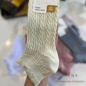 جوراب مچی لب دالبری گندمی شیری دخترانه- لباس زنانه شیک