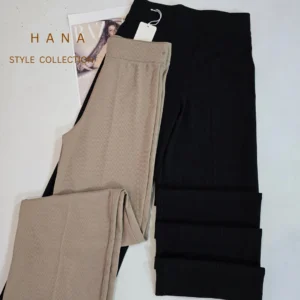 شلوار بگ کبریتی مشکی و بژ دخترانه مناسب استایل روزمره- لباس زنانه شیک