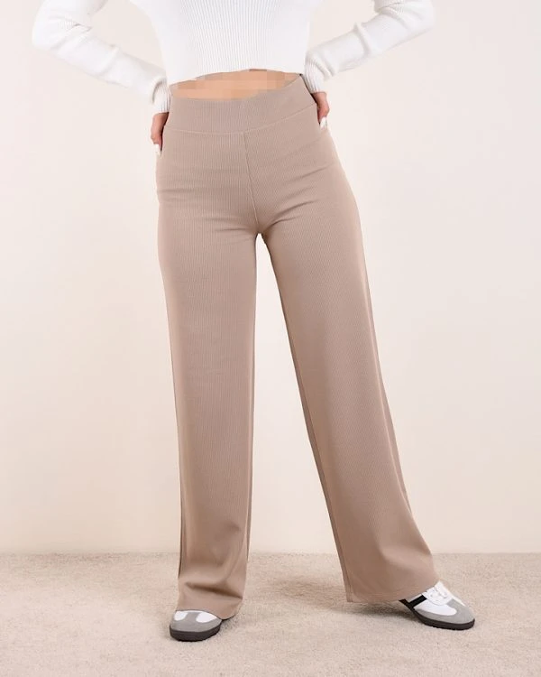 تنخور شلوار بگ کبریتی نسکافه ای زنانه مناسب استایل روزمره- لباس دخترانه