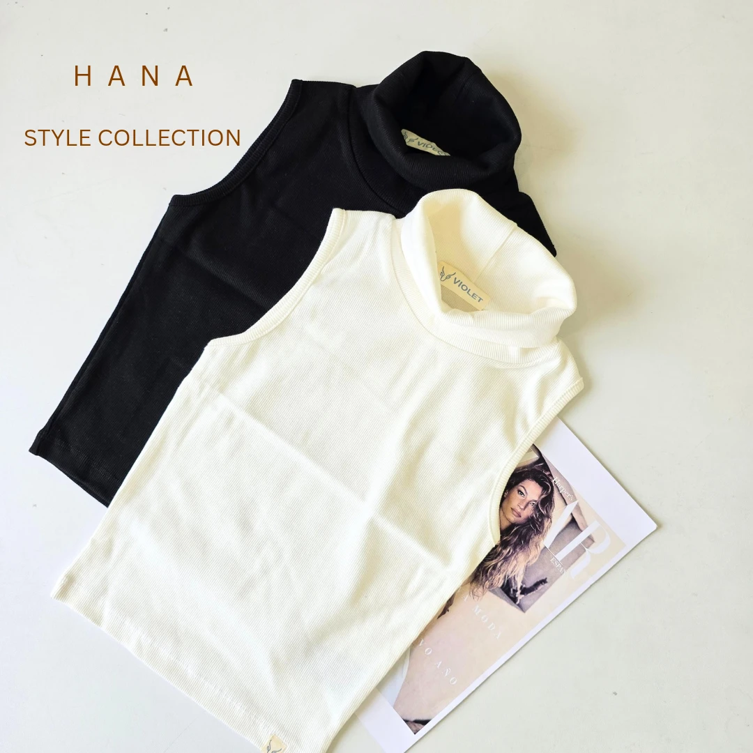 کراپ تاپ یقه اسکی کبریتی زنانه در دو رنگ سفید و مشکی مناسب استایل پاییز و زمستان- لباس زنانه