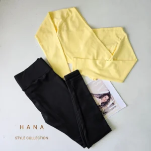 ست لگ کبریتی توکرک با کراپ چپ و راستی دخترانه- لباس زنانه