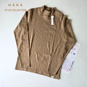 بلوز نسکافه ای کشبافت سوپر دخترانه مناسب پاییز و زمستان - لباس زنانه شیک