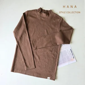 بلوز قهوه ای کشبافت زنانه مناسب پاییز و زمستان - لباس دخترانه