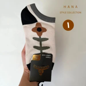 جوراب مچی سوپرپنبه طرحدار زنانه با طرح شاخه گل- لباس دخترانه مینمیال