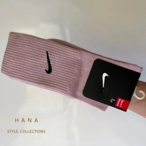 جوراب کالباسی ساق بلند نایکی زنانه و مردانه مناسب استایل اسپرت- لباس دخترانه