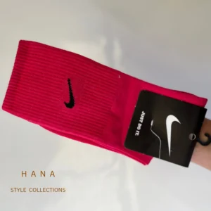 جوراب سرخابی ساق بلند نایکی زنانه و مردانه مناسب ورزش- لباس دخترانه