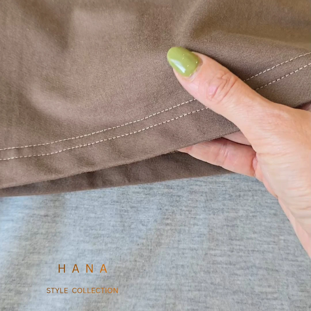 شلوار بگ زنانه گلکسی پنبه ملانژ با جزییات جنس، لباس دخترانه