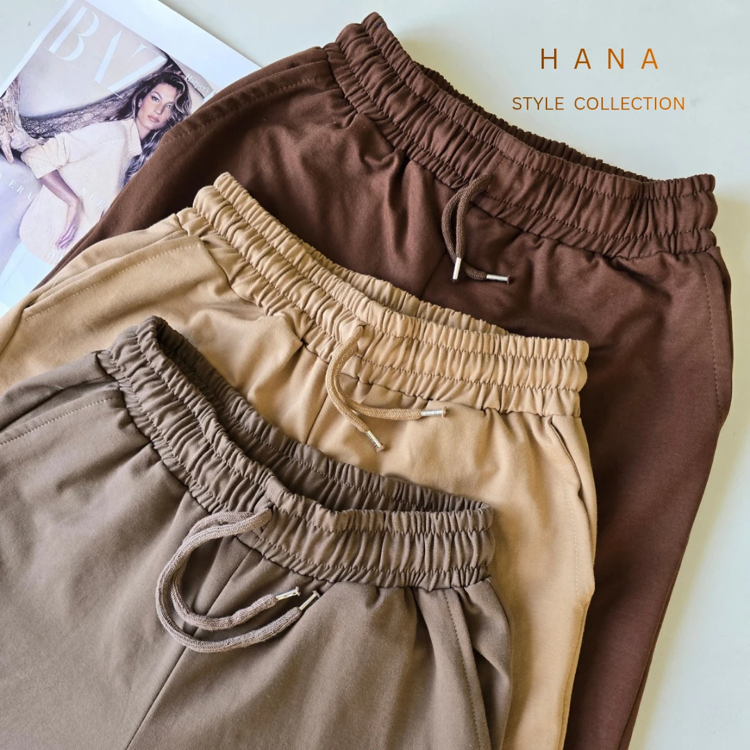 شلوار بگ دخترانه گلکسی پنبه ملانژ با رنگبندی نود و جزییات کمر، لباس زنانه